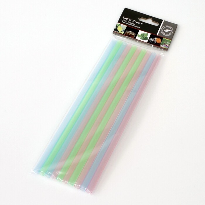 Sugrör Plast 10-pack
